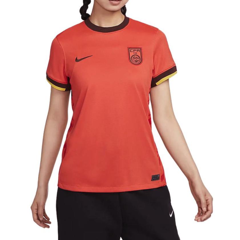 Nike Женская футболка с коротким рукавом, впитывающая влагу, с круглым вырезом, топы, страстно-красный, кометно-красный, земляной-коричневый FJ4330633
