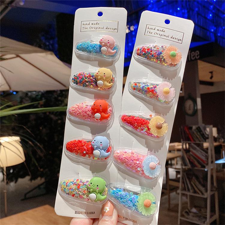 5Pcs/Pack Fashion Korean Children Hair Clips Sweet BB Hair Pins Cute Fruit Animal Baby Accessories