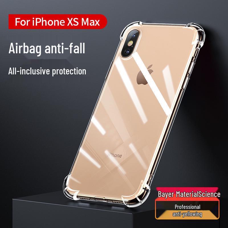 Прозрачный противоударный чехол-подушка безопасности для iPhone 12/13/14 Pro/15/16 Pro Max/17