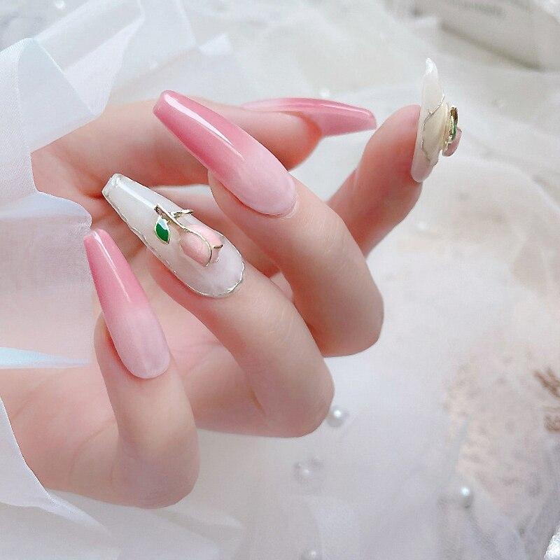 5 шт./упак. 3D тюльпан орнамент металлическая текстура украшения для ногтей украшения для ногтей