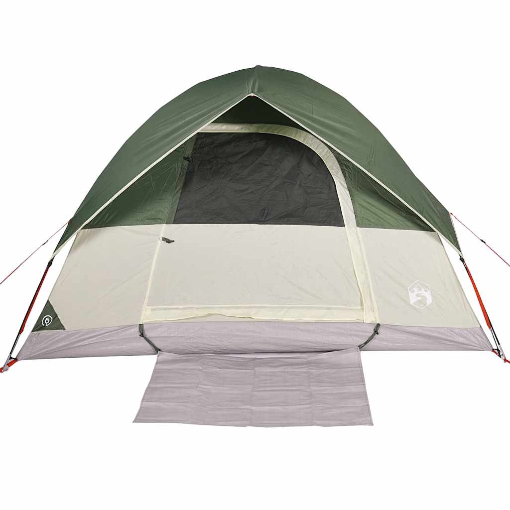 Dome Camping Tent for 3 Persons Green Waterproof