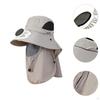 Outdoor Hat with Fan Bucket Lightweight Breathable Wide Brim Sun Protection