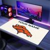 Custom Name,Denver Broncos Mouse Pad, Large Gaming Desk Mat, Non-slip XXL Mousepad for Laptop & Tablet, Mini PC Playmat with Stitched Edges