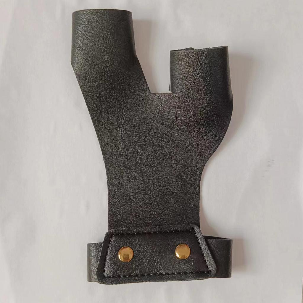 Черная кожаная гарда для стрельбы из лука для традиционного рекурсивного лука