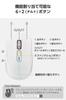ELECOM Wireless Mouse Bluetooth Scroll Tilt Medium White OSMOD8, Silent, 2.4GHz, 3-Device Multi-Pairing, High-Speed + Wheel, Size, (M-MY50MBSWH-G)