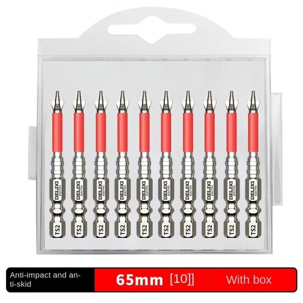 6/10/20pcs S2 Zinc Zinc Alloy Steel Cross Screwdriver  Head Non-slip Electric Screwdriver Bit  Electric Drill
