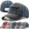 New Unisex Washed Cotton Cap Letter Embroidery Vintage Baseball Cap Men Women Adjustable Casual Outdoor Streetwear Hat