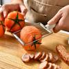 Слайсер из нержавеющей стали с силиконовой ручкой для сыра, мяса, картофеля, редиса и колбасы