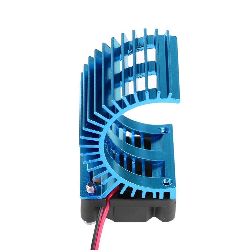 Heat Sink With Cooling Fan for 1/10 Scale Electric RC Car 540 / 550 Motor (Blue)