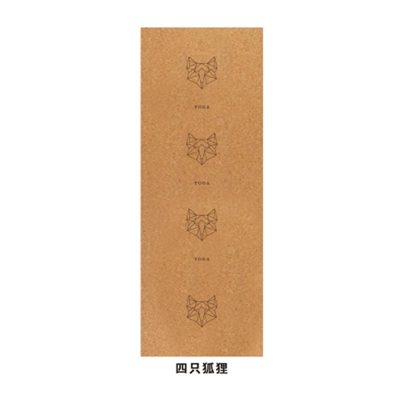 Коврик для йоги из пробкового каучука, расширяющий коврик для фитнес-упражнений, нескользящий коврик для йоги, коврик для йоги