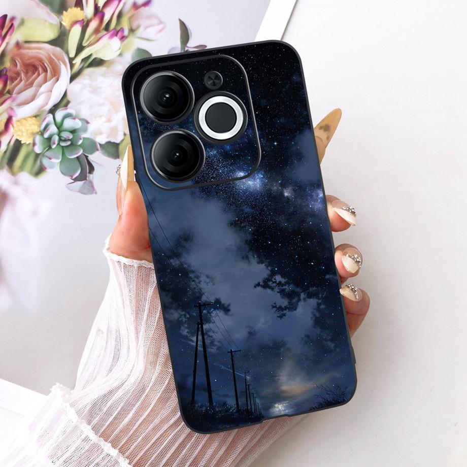 For Itel A80 A90 A95 A70 A60 A60s Phone Case Matte Soft TPU Bumper Cover Cool Cartoon Luxury Butterfly Flower Bow Pattern Funda
