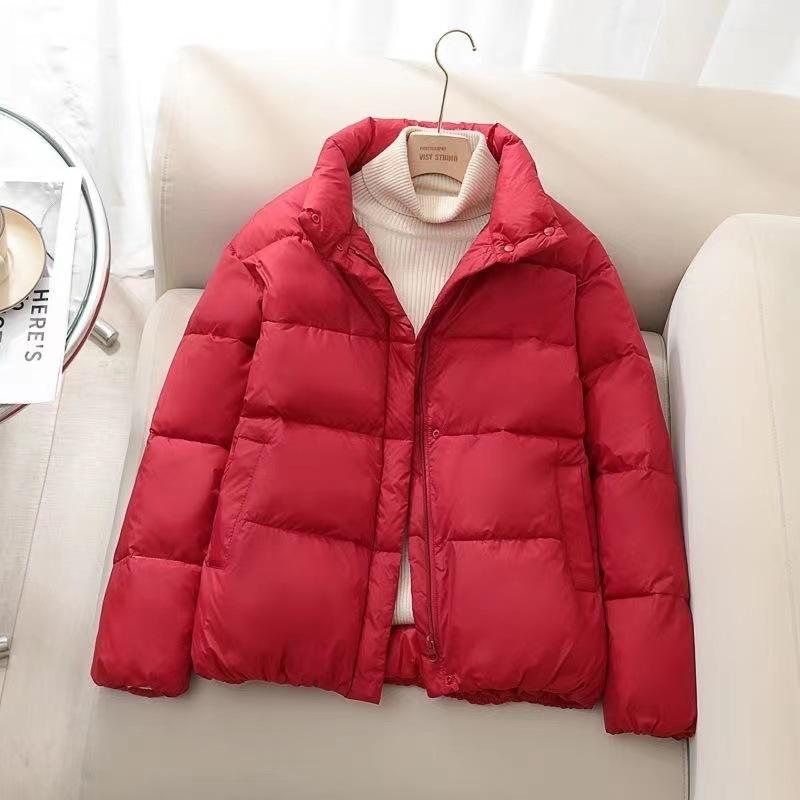 Winter Down Cotton Coat Women Solid Loose Padded Jacket Puffer Parkas Casual Female Black Zipper Thickening Warm Outwear