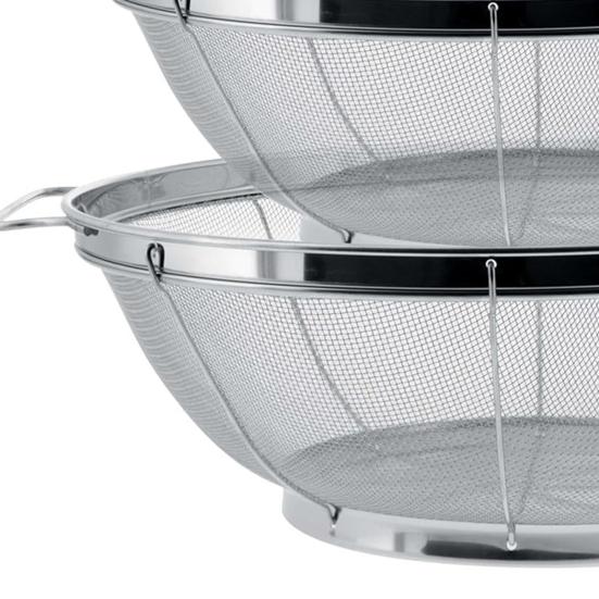 3 шт. Корзина-дуршлаг для пасты из нержавеющей стали, сетчатые дуршлаги с ручками, быстро сливающие воду, для кухни, для промывки и слива