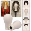 21inch 23inch Wig Head Mannequin Head with Wig Stand, Manikin Canvas Head for Wigs Making Display with Pins