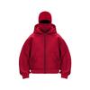 Unisex Hooded Zip-Up Sweatshirt With Print Design Oversized Fit Warm Fleece Lined Winter
