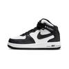 Детские кроссовки Stussy x Air Force 1 Mid PS черно-белые DN4158-002