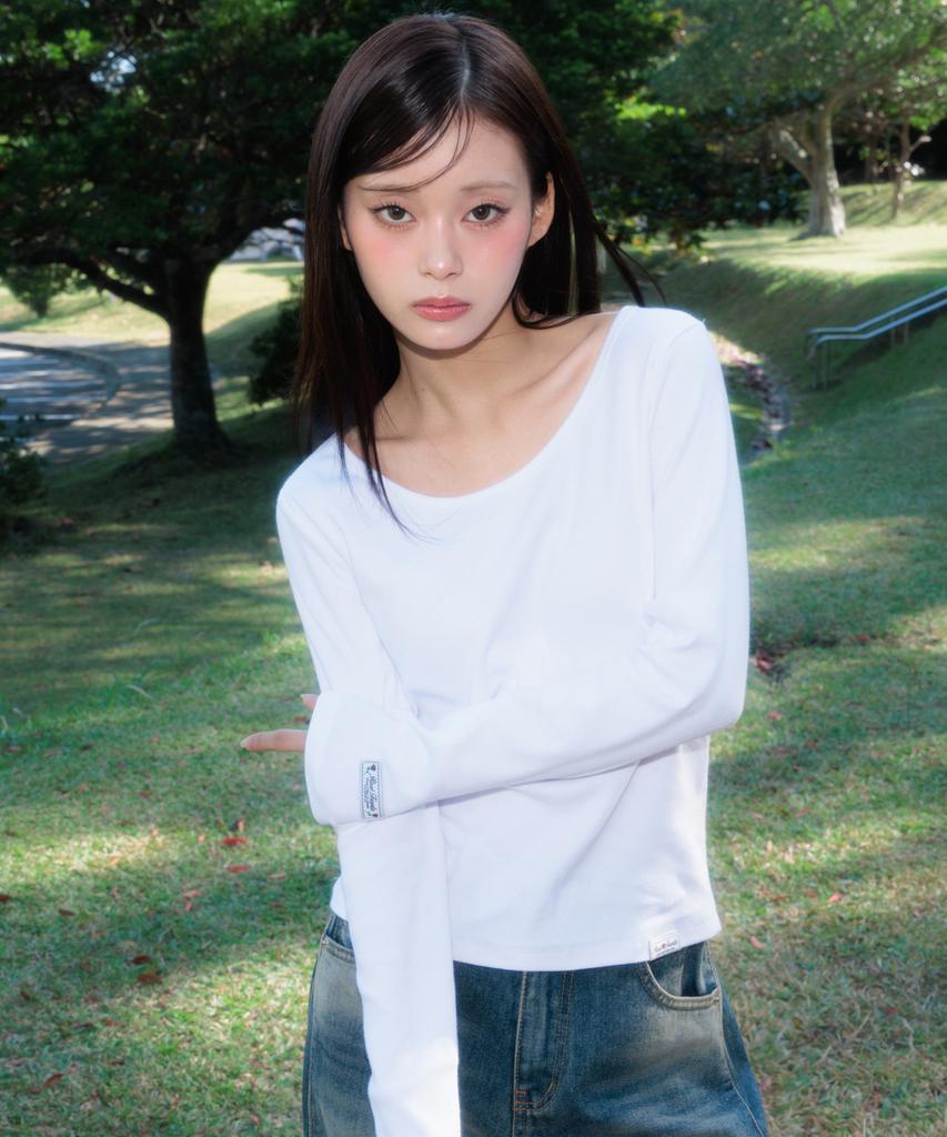 ROSEFRANTZ Essential Rose Label Long Sleeve [Ivory]