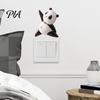 Animal Switch Plate Decal 3D Panda Light Sticker, Cute Decal, Easy Peel Creative Small Gift for Friends & Stick Wall Art Decor Home Bedroom