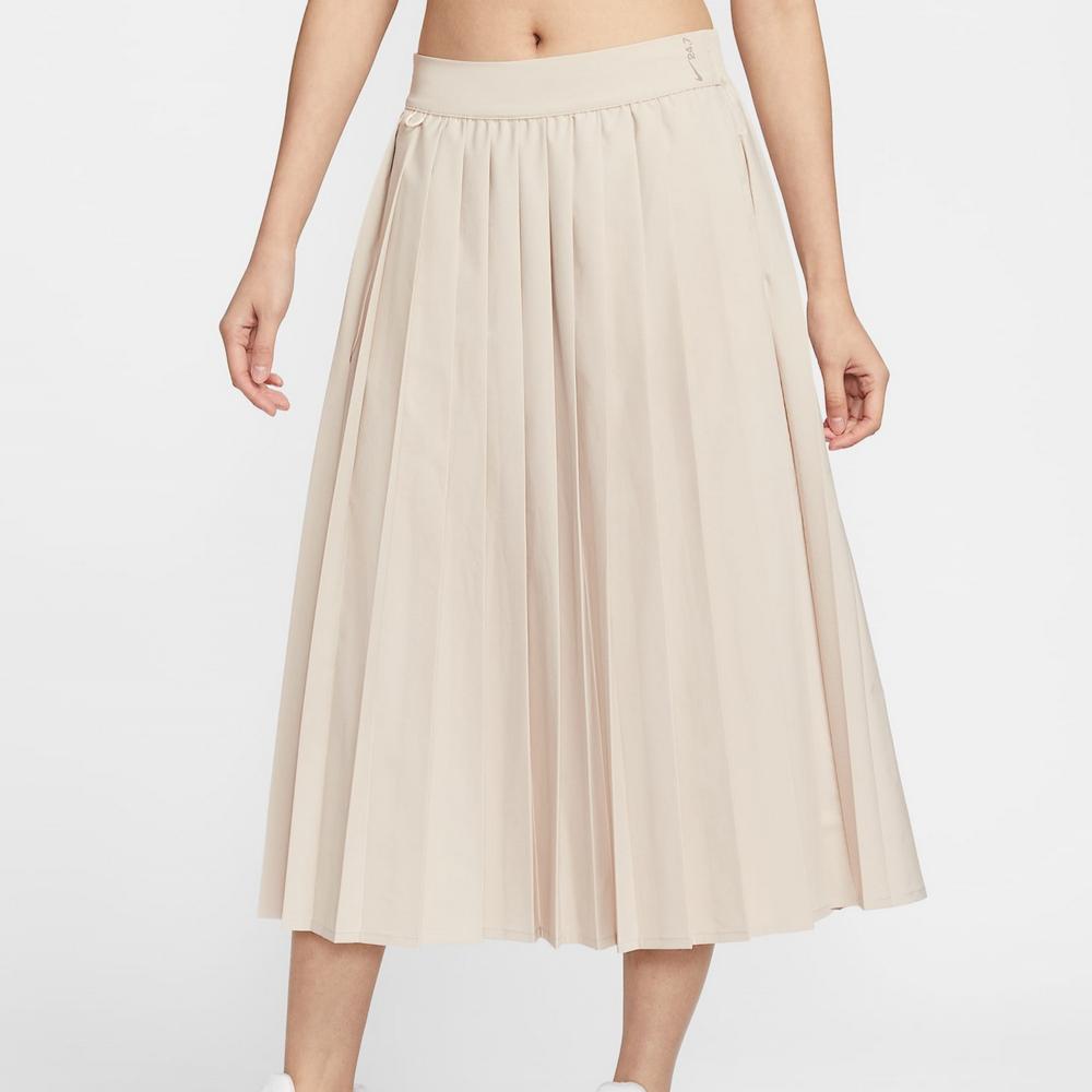 Nike SS25 Повседневная длинная юбка женская светло-хаки HQ8154-104