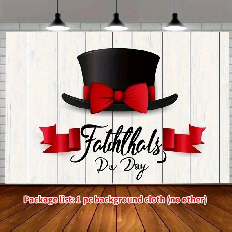 1 шт., полиэстеровый цилиндр для Дня отца, баннер для вечеринки, универсальный декор для свадеб, дней рождения, юбилеев, Рождества, Нового года, Дня святого Валентина