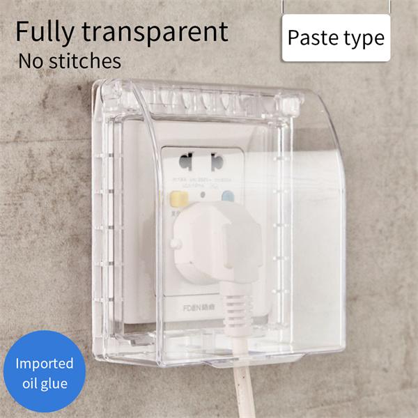 Bathroom Switch Protection Cover Wall Socket Waterproof Box Transparent Plate Outdoor Socket Box Cover Protector