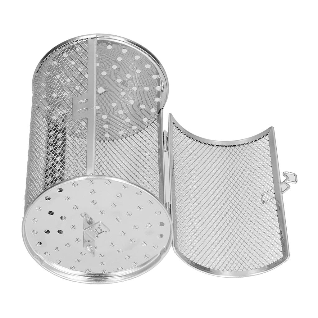 360 Degree Rotatable Fryer Basket Stainless Steel Baking Tool for Kitchen Electric Oven 12x12x18cm