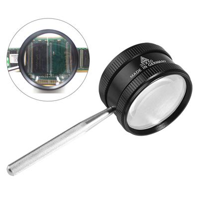 35x ручная увеличительное стекло, оптическая линза с металлической ручкой, лупа с большим увеличением для чтения, ювелирные марки, лупы