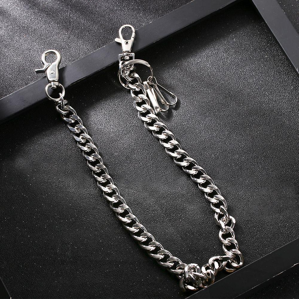 Key Chains Clip Hip Hop Jewelry Pant Jean Keychain Thick chain Wallet Chain Belt Biker Link