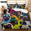 Комплект постельного белья для собак 3D Queen Bedding Duvet Cover Set Bedding Bed Cover Cotton Queen Bed Cover Set Bed Set Bedding