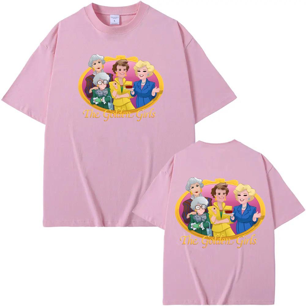 Golden Girl T-shirt O-neck Tee-shirt Cartoon Print Fashion Cartoon Comic Tshirt Roupas Femininas Comfortable Tees High Quality