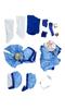 Miccostumes Anime Witch Cosplay Full Blue Hair Women's Costume, Student, Set, Top, Skirt, Accessory, Cute… (L)