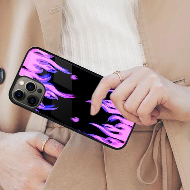 Fashion Design Flame Pattern Magnetic Phone Case For APPLE iPhone 17 Air 16 14 13 12 Pro Max 15 Plus Wireless With MagSafe Cover
