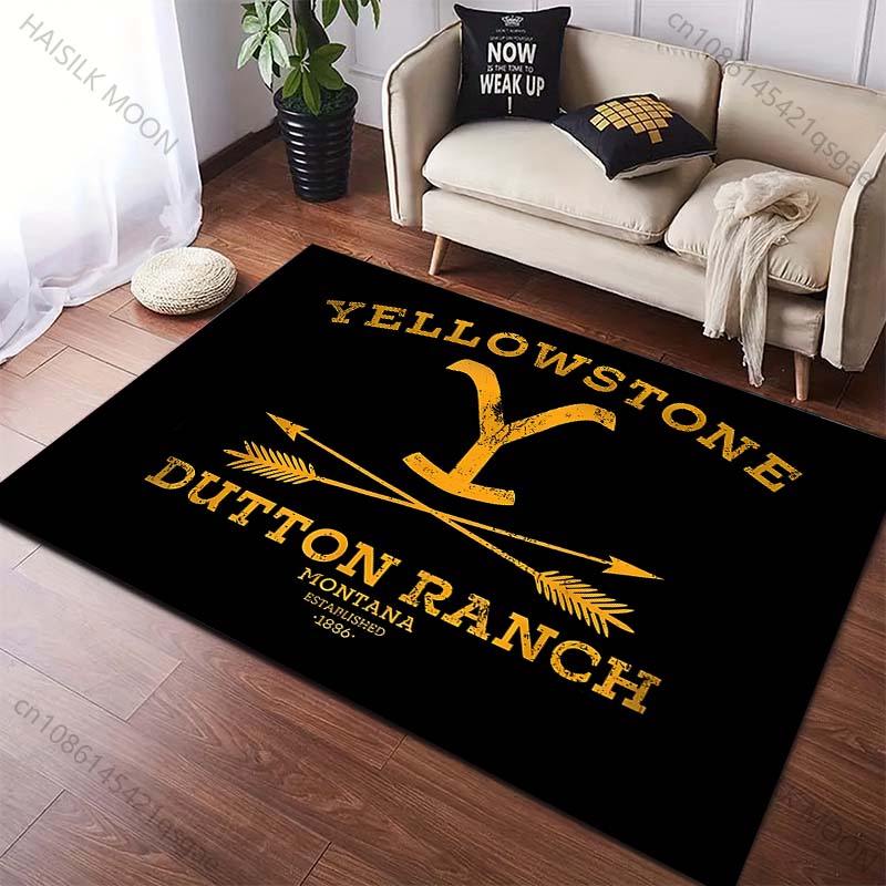 Classic Films Yellowst0ne Print Carpet for Living Room Bedroom Doormat home Decor Sofa Table Area Rug Non-slip Floor Mat