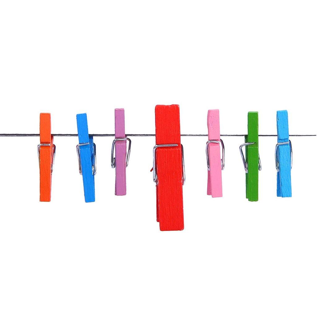 Smalll Size Mini Wooden Clips Wedding Party Wooden Clip Coloful Clips Photo Clips for Sheets Clothespin Craft Decor Clips Pegs