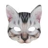 3D маскарадная вечеринка животное кошка Хэллоуин карнавал полумаска красота кошка серебряные многослойные маски для лица маскарад вечеринка декор