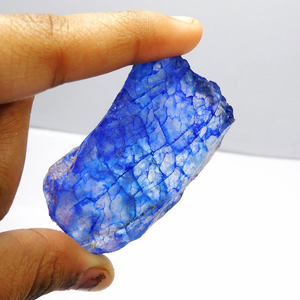 Natural Tanzanite Blue Uncut Rough 196.45 Ct Perfect Loose Gemstones