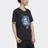 adidas Футболка мужская с круглым вырезом Neo Fun Print Sports, черная GM2340