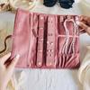 Lace Up Velvet Jewelry Packing Bag Bracelet Necklace Velvet Jewelry Holder  Travel
