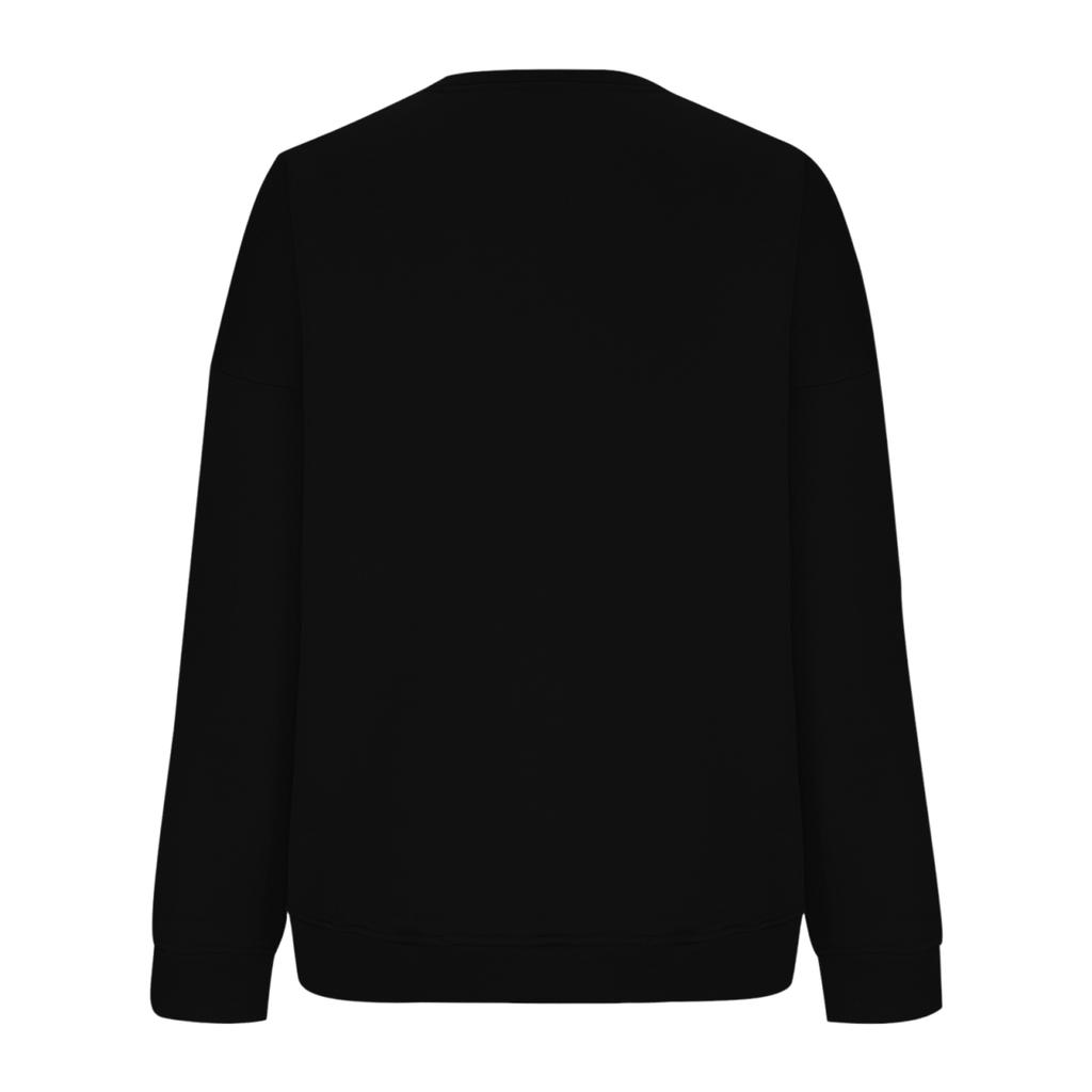 Женский повседневный модный свитшот с круглым вырезом и длинными рукавами с принтом на Хэллоуин