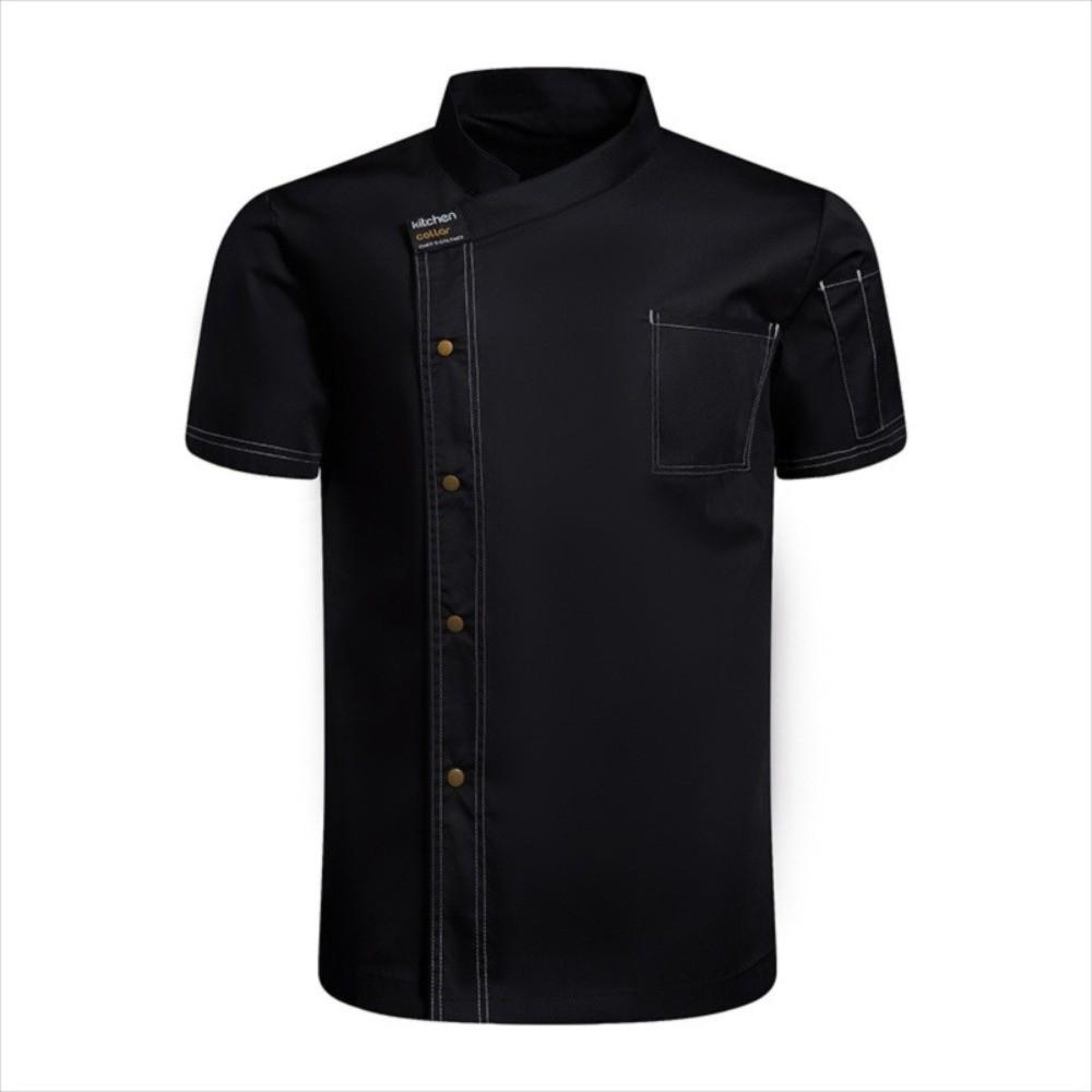 Breathable Mesh Chef Uniform Short-sleeved Kitchen Cook Shirts Chef Work Clothes Restaurant