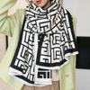 Fall Winter Geometric Warm Scarf Double-sided Cashmere Thick Student Shawl