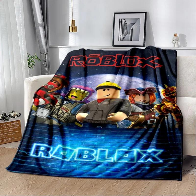 2025 New Style R-Robloxs Cartoon Game Soft Blankets,Keep Warm Throw Blanket Comfortable Blanket for Beds Sofa Home Bedroom