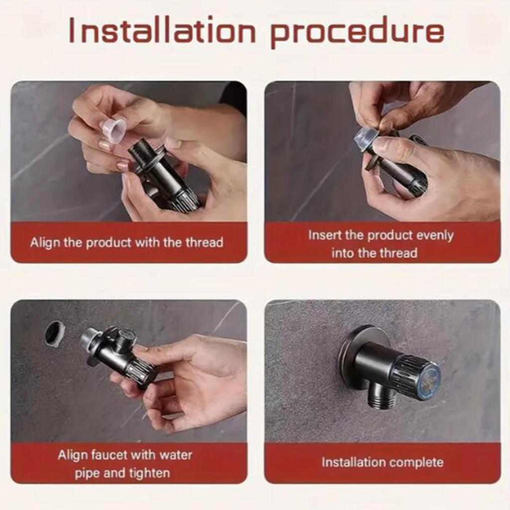 4-точечный кран, герметичная прокладка, силиконовый необработанный ремень, треугольный клапан, резиновая шайба, резьбовая труба, шланг, предотвращающая капание