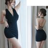 Деловая одежда Летняя одежда Женское платье для вечеринки Одежда секретаря Платье Женское Сексуальное с бретелями Униформа Соблазнительная Ночной клуб Сексуальное нижнее белье