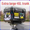 Universal Waterproof Motorcycle and Electric Scooter Trunk: Large Capacity Tail Box for Storage and Takeout