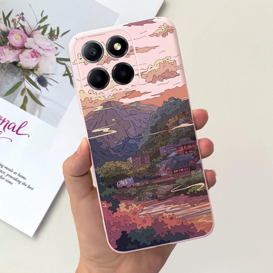 For Cover Honor X8 Phone Case TFY-LX1 TFY-LX2 TFY-LX3 Bumper Popular Flower Cats Soft Cover For Honor 70 Lite X6 X6s X8 5G Funda