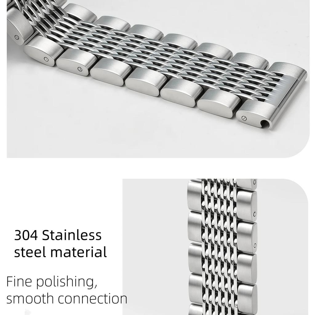 18/20/22/24 мм Универсальный ремешок из нержавеющей стали для Omega Seiko с быстросъемным креплением для Samsung Huawei gt5 Мужской Женский Браслет