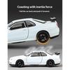 1/32 Nissan GTR R34 Skyline Суперкар Сплав Металл Литье под давлением Модель Автомобиля Звук и Свет Праздничный Подарок Парню Коллекция Хобби Украшения