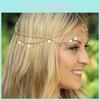 Fashionable Gold Headpiece With Rotundity Shape And Tassel For Women Gift