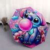 1pc Cute Stitch Automatic Open/CloseCartoon Umbrella-CuteUmbrella with Cute Design, Portable 3-Fold Compact Umbrella for Men & Women, Valent